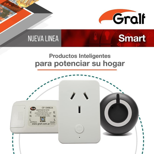 Interruptor Inteligente Domotica Wifi 220v 10a Gralf Smbox