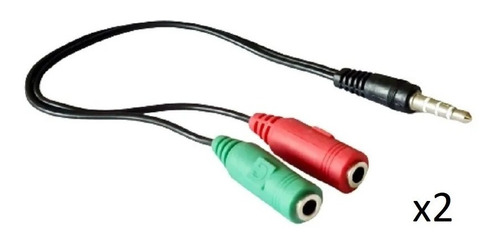 Adaptador Audio De 3,5mm Doble A Combo Plug Imexx Ime 14845