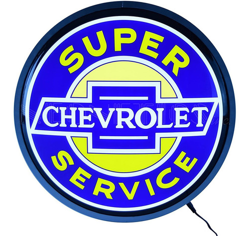 Neonetics Super Chevrolet Servicio Backlit Led Iluminado Se 