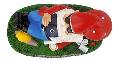 Imagen 5 de 5 de Gnometastic Retirado Y Amandolo Estatua De Gnomo De Jardin