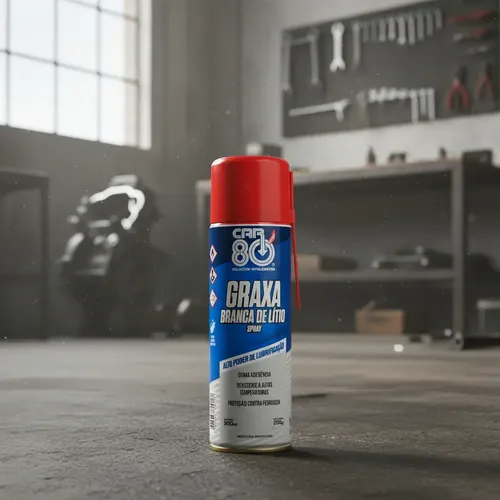 Graxa Branca Alta Temperatura Lítio Car80 Spray 300ml