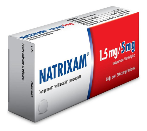 Natrixam 1.5 Mg / 5 Mg Caja Con 30 Comprimidos