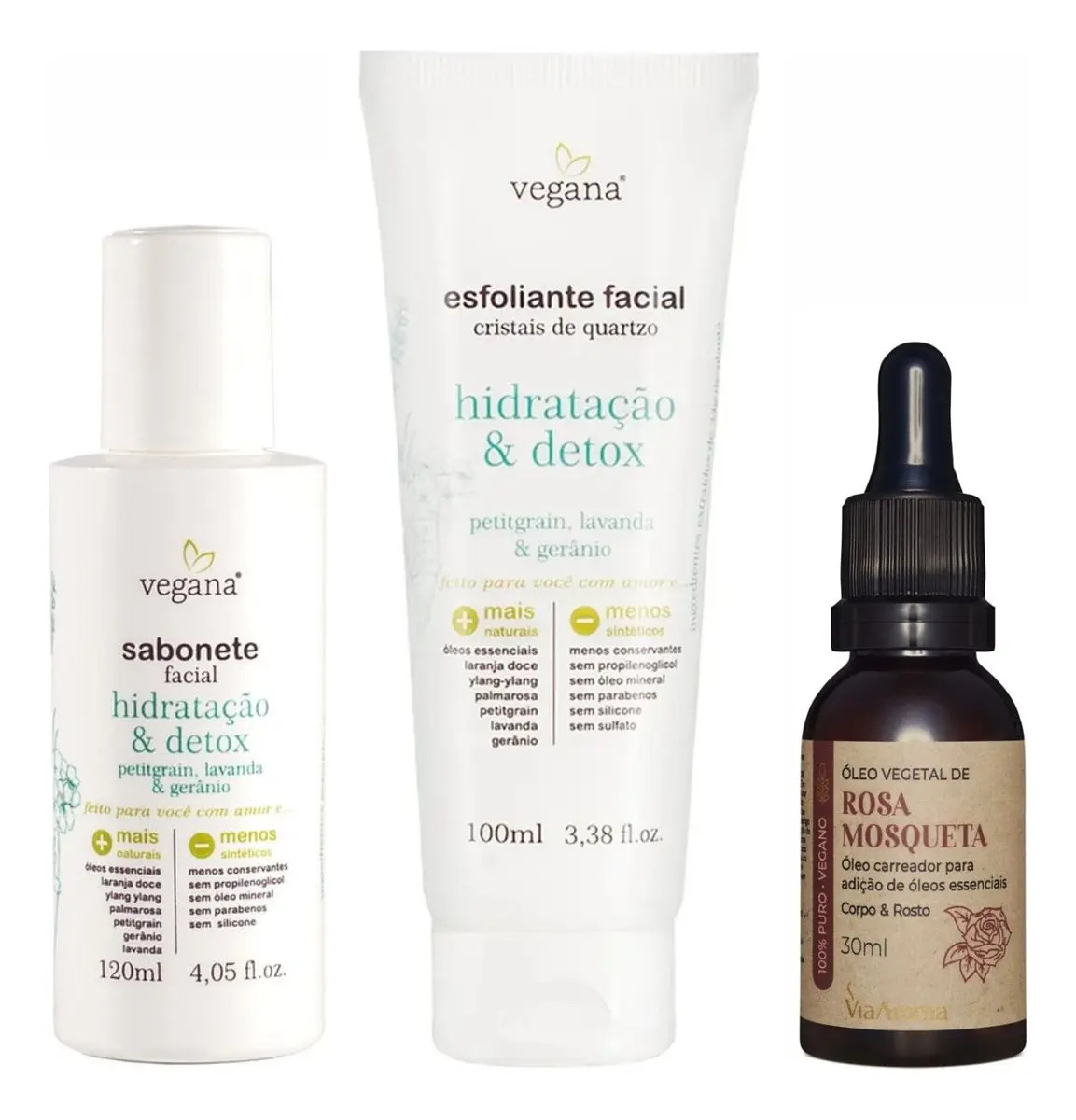 Kit Skincare Limpeza Facial E Hidratação Anti-idade