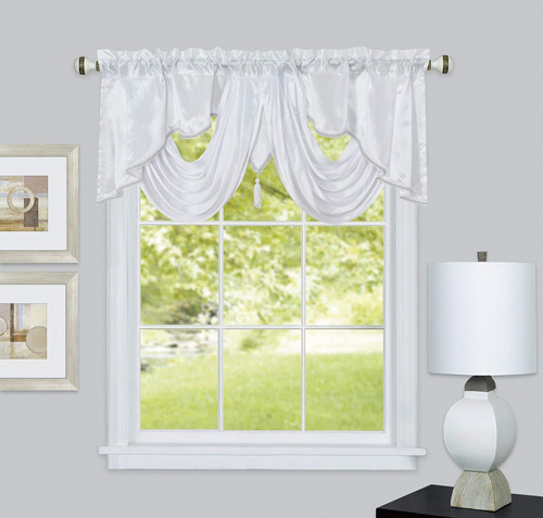 Gohd Valarie Fancy Window Valance 54 X 18  Tela Tafetan Un