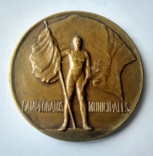 Antigua Medalla Campeonatos Municipales De Buenos Aires 