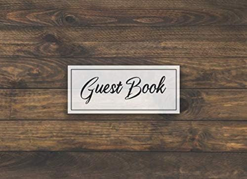 Libro: Vintage Vacation Home Guest Book Wood Cover Sign In,
