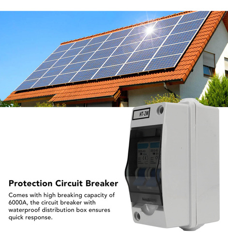Disyuntor De 2 Vías Con Protección Mcb Y Distribución A Prue