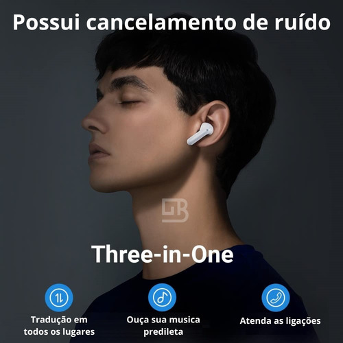 Fone Tradutor Sem Fio Time Kettle M3 Tradução Offline