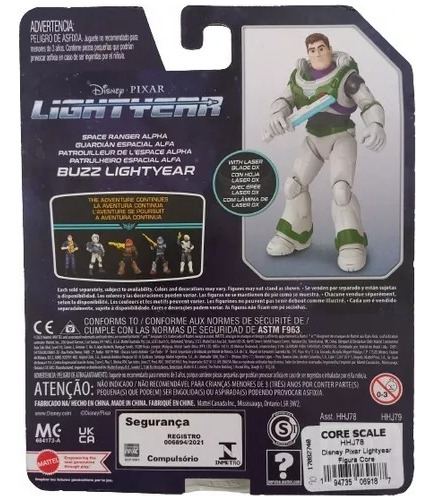 Buzz Lightyear Guardián Espacial Alfa Disney Pixar Mattel