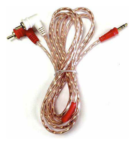 Cable 2 Rca A Spica Acodado 1.80 Metros Audiopipe