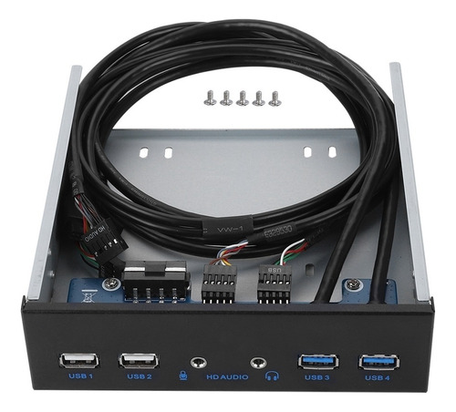 Panel Frontal De Extensión De Audio Hd De 19 Pines Usb 3.0+u