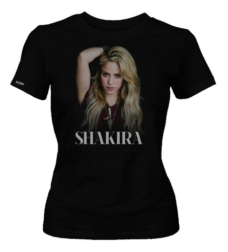 Camiseta Shakira Poster Pop Rock Colombiana Mujer Dama Dbo 