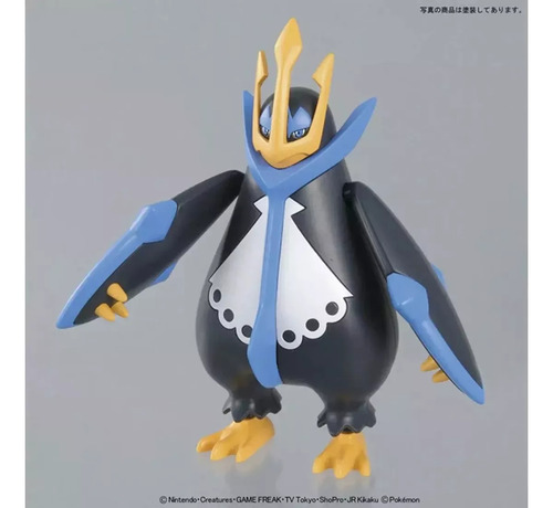 Pokemon Piplup, Prinplup & Empoleon +p Plamo Snap Kit Bandai