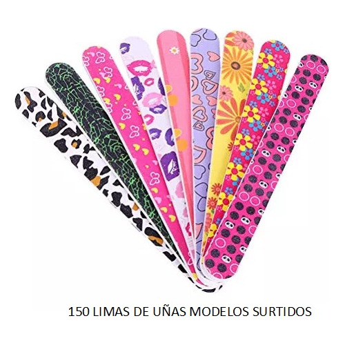 Limas Para Uñas Doble Cara 150 Piezas