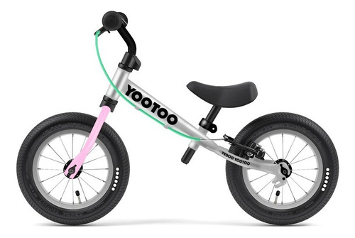 Bicicleta Aprendizaje Sin Pedales Yedoo Yootoo Aro 12 Niños Color Candy Pink
