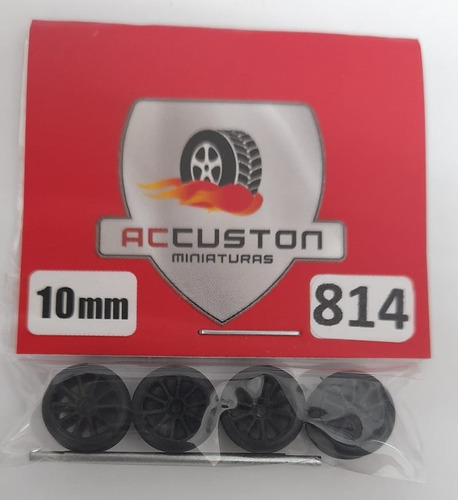Rodas P/ Customização Ac Custon 814 - 10mm Perfil Baixo 1/64