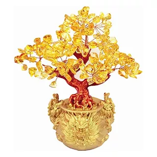 Árbol De De Cuarzo De Citrino De Feng Shui, Estilo B...