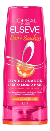 Kit Elseve Liso Dos Sonhos Alinhador Shampoo + Cond 400ml