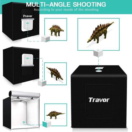 Imagen 2 de 8 de Travor - Caja De Luz Para Estudio Fotografico (24 X 24 Pulga