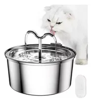 Comprar Fuente 3.2l Para Gatos De Todo Acero Inoxidable 304 De Doble Grifo Más Saludable Y Bebedero Perro Dispensador Automático Silencioso Con 1 Filtro De Carbón Activado Y Esponja 2 Sistemas De Filtración