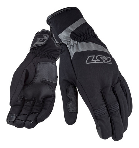 Guantes negros impermeables Ls2 Urbs con pantalla táctil, talla M