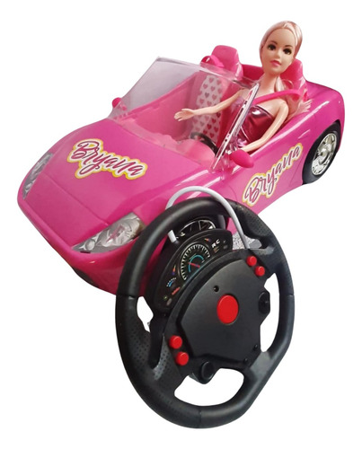 Carro Convertible Control Remoto Muñeca Tipo Barbie