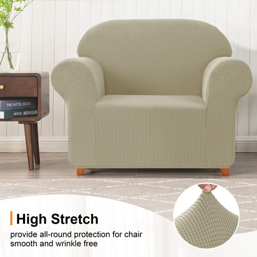 Funda De Sofá Elástica Jacquard Protector Lavable Arena