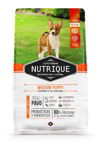 Alimento Nutrique Premium Puppy Perro Cachorro Mediano 3kg