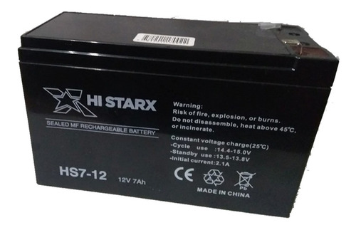 Imagen 1 de 2 de Alarma Inalambrica Accesorio Bateria 12v 7 Amper Backup