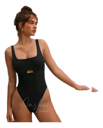 Malla Enteriza Marbella Importada Negro M
