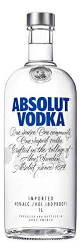 Absolut Vodka Azul 1 L Sabor Azul