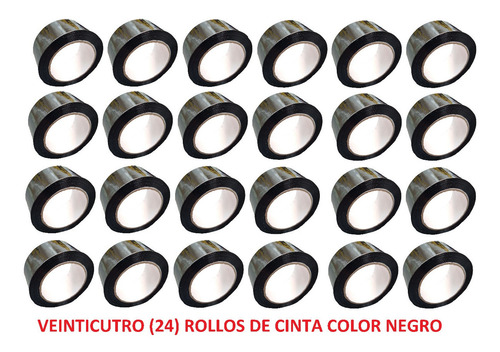 P Cinta Negra Adhesiva X 24 Unidades
