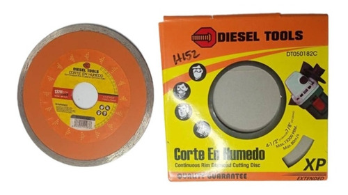 Disco De 4 1/2´´ Diamantado Liso Corte En Humedo