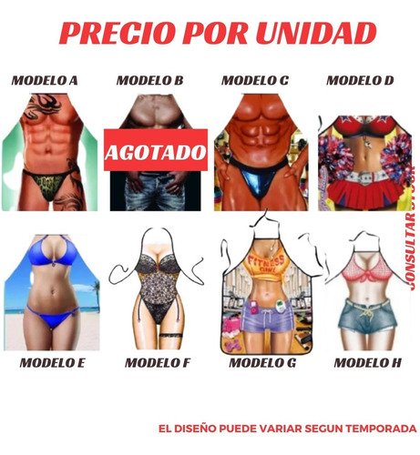 Imagen 2 de 5 de Delantal Estampado Figuras Varios Diseños Cñ Teoytino Chn