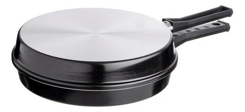 Sarten Doble Tortillera Chefflon 24 Cm Teflonada!! D+m Bazar Color Negro