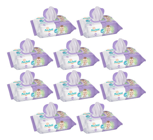 Toalha Umedecida Meu Bebê Soft 1000 Folhas (10undx100fls)