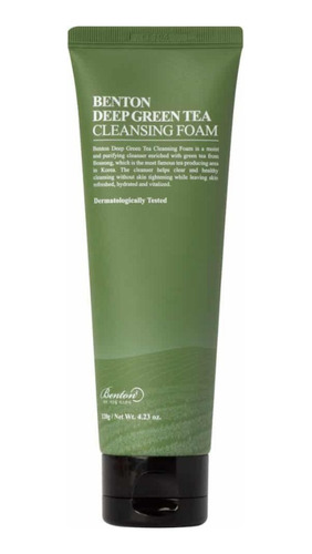 Benton Deep Green Tea Cleansing Foam- Jabon Espumoso 120 Gr