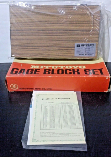 Mitutoyo 516-903 Gage Block Set 81pc Grade 3 (mt070-1) Cck