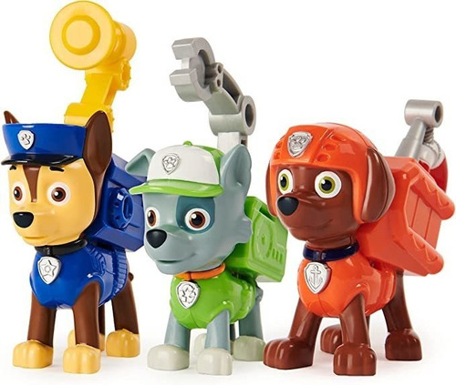 Paw Patrol, Paquete De Acción Para Cachorros Chase, Rocky .