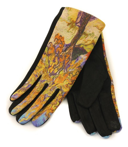 Par De Guantes Touch Simil Gamuza Estampados Exclusivos