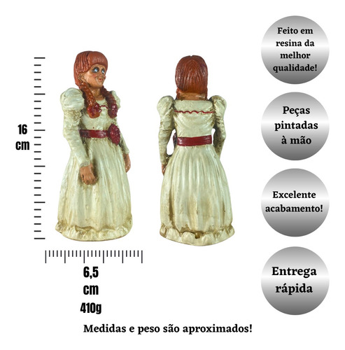 Anabelle Filme Terror Boneco Coleção Personagem Resina 8081