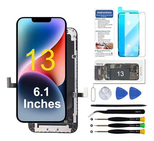 Reemplazo De Pantalla Para iPhone 13 De 6.1 Pulgadas, Pantal