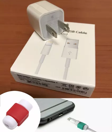 Cargador Cuadro + Cable Iphone 5 6 7 8 X Original