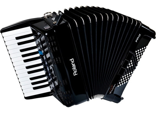 Acordeon Digital Roland Fr1x Elétrico Fr-1x Bk Preto Com Bag