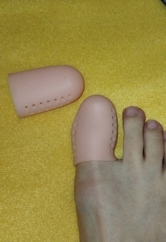 Imagem 4 de 5 de Par De Dedeiras De Silicone Macias Para Proteção Do Dedão