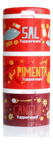 Tupperware | Porta Temperos De Mesa - Sal, Pimenta E Canela