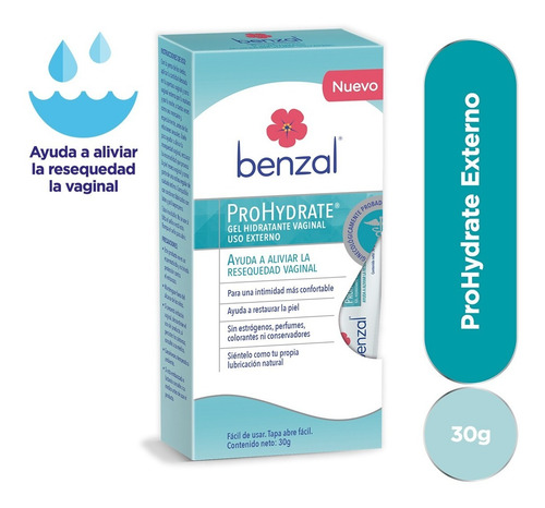 Benzal Gel Hidratante Íntimo Uso Externo Prohydrate