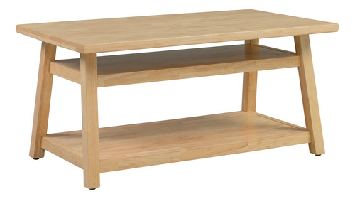 Mesa Rectangular Con Almacenamiento Para Niños Color Natural Color