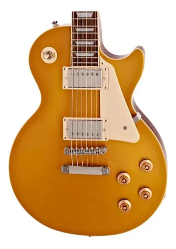 上品コーデはコレで安心！ 50s Standard Paul Les EpiPhone Guitarra Metallic Top Gold ギター