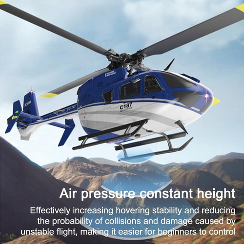 Helicóptero Rc C187 For Adultos 2.4g Rotor Sin Aileron